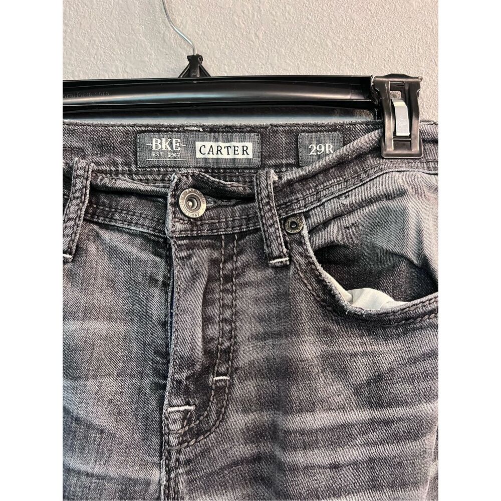 BKE Carter Straight Leg Black Wash 29R Men’s Jeans - Picture 2 of 7
